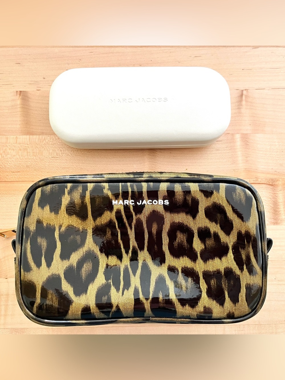 Marc Jacobs Leopard Cosmetic Bag and Eyewear Case